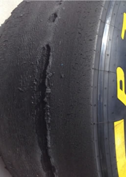 Blistering tires