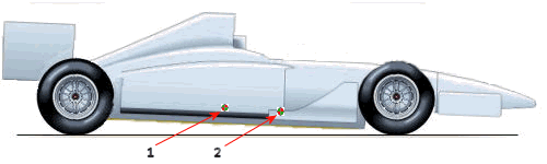 Weight transfer during the pitch (decceleration)