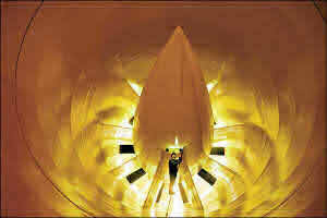 Axial fan at wind tunnel at Qinetiq